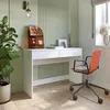KOMTO Desk NOVA – Schreibtisch Weiß mit 2 Schubladen, Produktbild-Vorschau 2