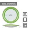 6er Set Variant Grün Speiseteller Ø27cm bunte große Produktbild-Vorschau 5