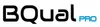 The image displays the brand name "BQUAL" in large black letters, followed by "PRO" in smaller blue letters. This appears to be a logo or marketing graphic. Produktbild-Vorschau