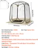 VEVOR Transparentes Zelt, 127x127x170 cm, Pop-up-Zelt für Produktbild-Vorschau 7