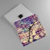 Wanduhr - Quadrat - Glasuhr - Graffiti modern - 40x40cm - Produktbild-Vorschau 2