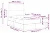 vidaXL Lit de rangement avec matelas gris clair 120 x 200 Voir les images du produit 8