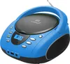 A blue and black portable CD player boombox with an antenna and a digital display. Anteprima dell’immagine prodotto