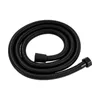 A black shower hose coiled on a white background. Podgląd zdjęcia produktu