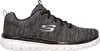 A side view of a single black and white Skechers sneaker. Anteprima dell’immagine prodotto