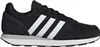 A black Adidas sports shoe with white stripes is shown against a white background. Produktbild-Vorschau