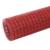 Drahtzaun Stahl mit PVC-Beschichtung 10x1 m Rot Produktbild-Vorschau 2