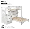Flieks Etagenbett 90x200/140x200cm mit Regal, Hochbett Produktbild-Vorschau 7
