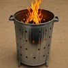 Poêle de jardin bois feu baril galvanisé à chaud avec Voir les images du produit 5