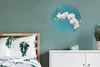 MuchoWow® Aluminium Wandkreis Orchidee - Blumen - Pflanze - Produktbild-Vorschau 4