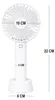 Akku Handventilator Weiß USB – Kompakter Mini Ventilator Produktbild-Vorschau 7