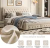 Doppelbett 180 x 200 cm mit Stauraum und Schubladen, Samt, Produktbild-Vorschau 9