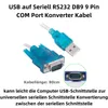 O42 USB auf Seriell RS232 DB9 9 Pin COM Port Konverter Produktbild-Vorschau 3