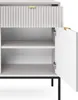 DomoHome | Design-Kommode NOVA - Farbe: Grau, Geriffelte Produktbild-Vorschau 7