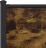 A close-up view of a wooden surface with a dark metal frame. Produktbild-Vorschau