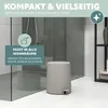 eluno Kosmetický koš TESERO, pedálový koš o objemu 4 litry Náhled obrázku produktu 3
