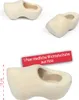 Oblique Unique Holz Wichtel Schuhe aus Echtholz DIY Deko Produktbild-Vorschau 2
