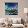 MuchoWow® Wandteppich Wandbehang Meer - Eis - Nordlicht - Produktbild-Vorschau 5
