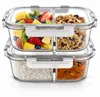Arendo Lunchbox, set van 2 glazen containers met elk 1500 Productafbeelding-voorbeeld 1