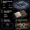 A collage of marketing images highlighting the features of a smartphone. Produktbild-Vorschau