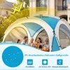 COSTWAY Strandzelt 344x344cm, Gartenzelt für 6-8 Personen Produktbild-Vorschau 5