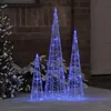 vidaXL Choinka z 90 diodami LED 3 szt. niebieska 20 x 20 x Podgląd zdjęcia produktu 1