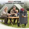 Sekey Klappbar Einkaufstrolley 2 Räder Aluminium, mit 50L Produktbild-Vorschau 5