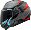 LS2 FF910 Advant II Triple Klapphelm, grau/blau/rot, M Produktbild-Vorschau 2