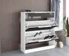 Schuhschrank "Oliva1" Basic, weiß-graphit-glänzend Produktbild-Vorschau 4