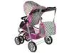 Leantoys Puppenwagen 2 in 1 Tragetasche rosa Sterne Produktbild-Vorschau 8