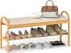 COSTWAY Ławka na buty z siedziskiem, ławka bambusowa, ławka Podgląd zdjęcia produktu 1