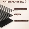 Akustický panel Vigevee, drevený, 240x60 cm, skladací, Náhľad obrázku produktu 4
