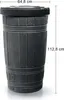 Regentonne Regenfass AZURO 265 L schwarz inkl. Hahn Produktbild-Vorschau 4