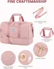 LOVEVOOK Sac de voyage Sac de sport Femme Rose, Weekender Voir les images du produit 4