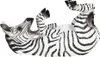 Clayre & Eef Wijnrek Zebra, 32x12x18 cm, zwart, kunststof Productafbeelding-voorbeeld 1