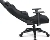 A side view of a black gaming chair reclined. Produktbild-Vorschau
