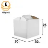 KAPAK Tortenkarton Weiß 30x30x25 cm mit Griff Produktbild-Vorschau 2