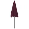 vidaXL Strandschirm Bordeauxrot 200x125 cm Produktbild-Vorschau 4