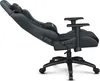 A side view of a black and gray gaming chair on a white background. Produktbild-Vorschau