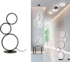 A collage of images showing modern circular LED lamps in different settings. Náhled obrázku produktu