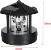 LED Rotierendes Leuchtturm Licht Solar Leuchtturm Garten Produktbild-Vorschau 8