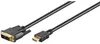 Goobay DVI-D/HDMI™ Kabel, vergoldet, DVI-D-Stecker Produktbild-Vorschau 1