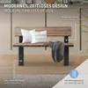 ML-Design 2 solidne stalowe nogi ławki, 40x78,5 cm, czarne, Podgląd zdjęcia produktu 4