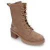 A single beige boot is shown against a white background. Produktbild-Vorschau