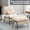 HOMCOM Relaxsessel mit Hocker Sessel mit Verstellbar Produktbild-Vorschau 6