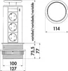 EVOLINE Port mit USB Charger - die versenkbare Energiebox Produktbild-Vorschau 5