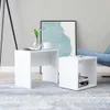 sada konferenčných stolíkov vidaXL biela 48x30x45 cm Náhľad obrázku produktu 2