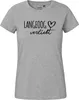 Huuraa Damen T-Shirt Langeoog verliebt S Sport Grey Bio Produktbild-Vorschau 2