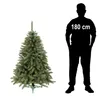 A silhouette of a person standing next to a Christmas tree, with the person's height indicated. Produktbild-Vorschau