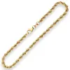 3,3mm Armband Kordelkette hohl Armschmuck aus 585 Gold Produktbild-Vorschau 2